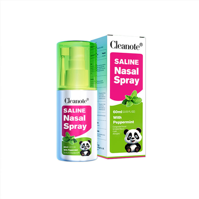 পেপারমিন্ট ক্লিনোট স্যালিন নাকের কুয়াশা ০.৯% NaCl স্যালিন নাকের স্প্রে রাইনাইটিসের জন্য ঠান্ডা জমে থাকা