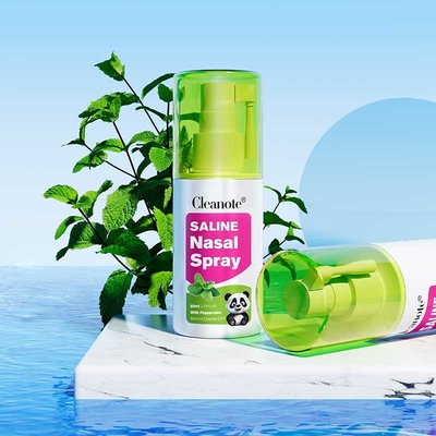 0.৯% NaCl বায়ো মিন্ট পেপারমিন্ট স্যালিন নাসাল স্প্রে কনজেকশন রাইনাইটিস ঠান্ডা নাসাল সতেজতা শিথিলকরণ